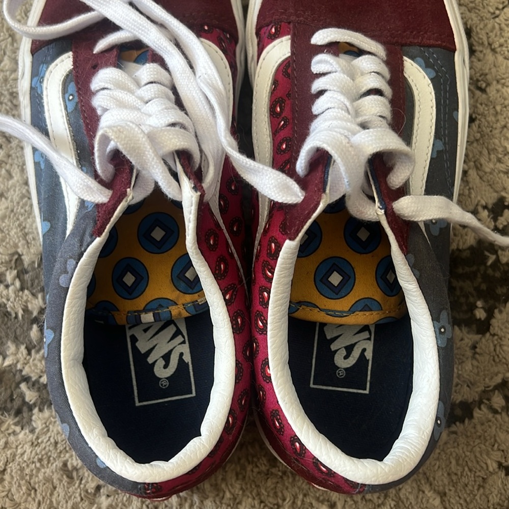 Multi Colored Patterned Vans! Never Worn!! - image 4